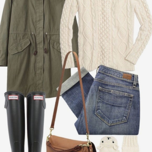 Hunter Original Tall Black Rain Boots, sz 9 - Picture 13 of 16